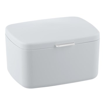 WENKO 23960100 - Kutija BARCELONA 19,5x16 cm bela/sjajni hrom