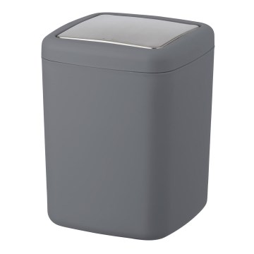 WENKO 23979100 - Kanta za smeće BARCELONA 15x20 cm antracit/sjajni hrom