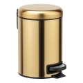 WENKO 24009800 - Kanta za smeće LEMAN 17x25 cm inox/zlatna/crna