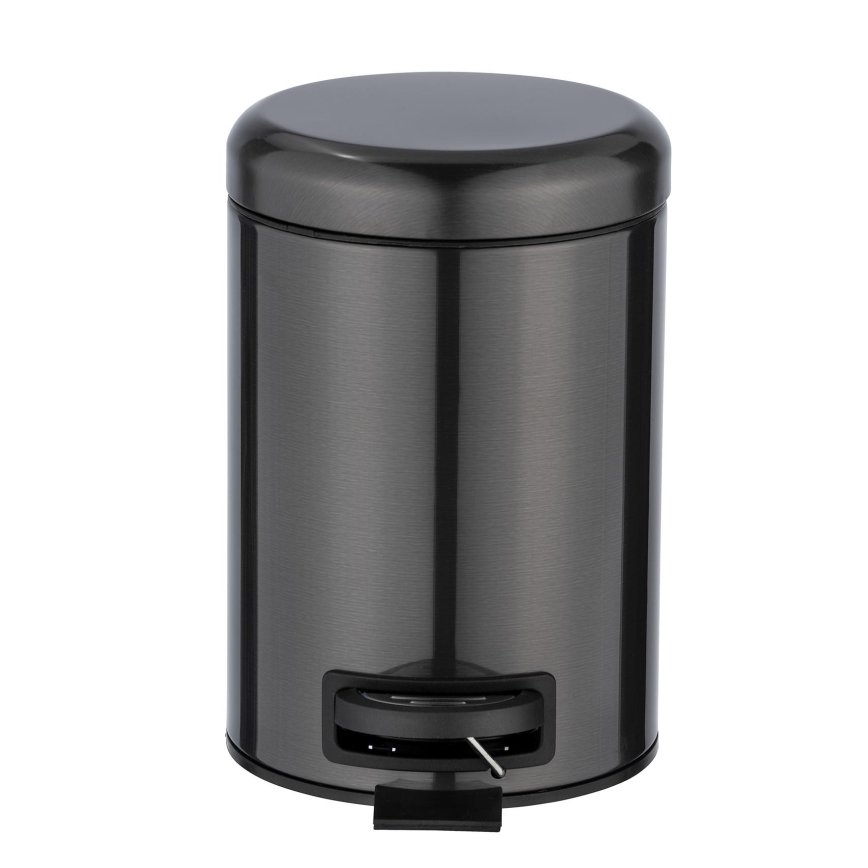 WENKO 24035100 - Kanta LEMAN 17x25 cm inox/crna