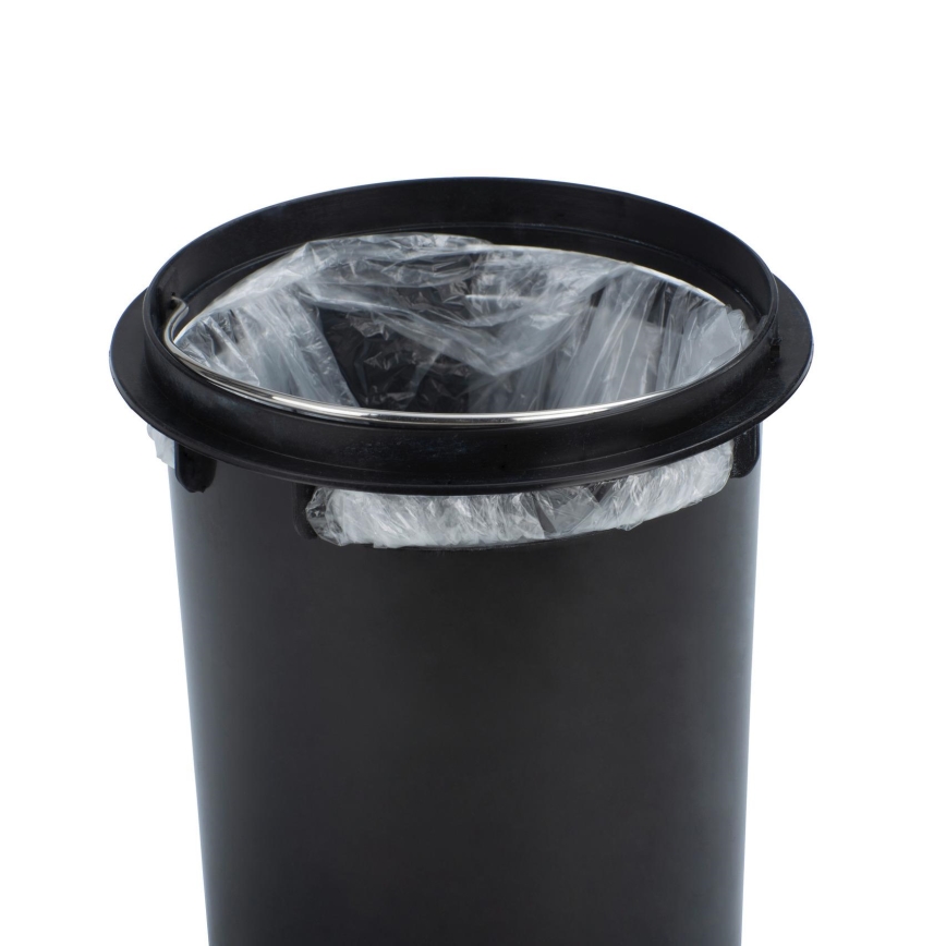 WENKO 24035100 - Kanta LEMAN 17x25 cm inox/crna