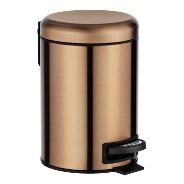 WENKO 24036100 - Kanta LEMAN 17x25 cm inox/bakrena/crna