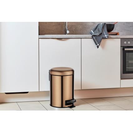 WENKO 24036100 - Kanta LEMAN 17x25 cm inox/bakrena/crna