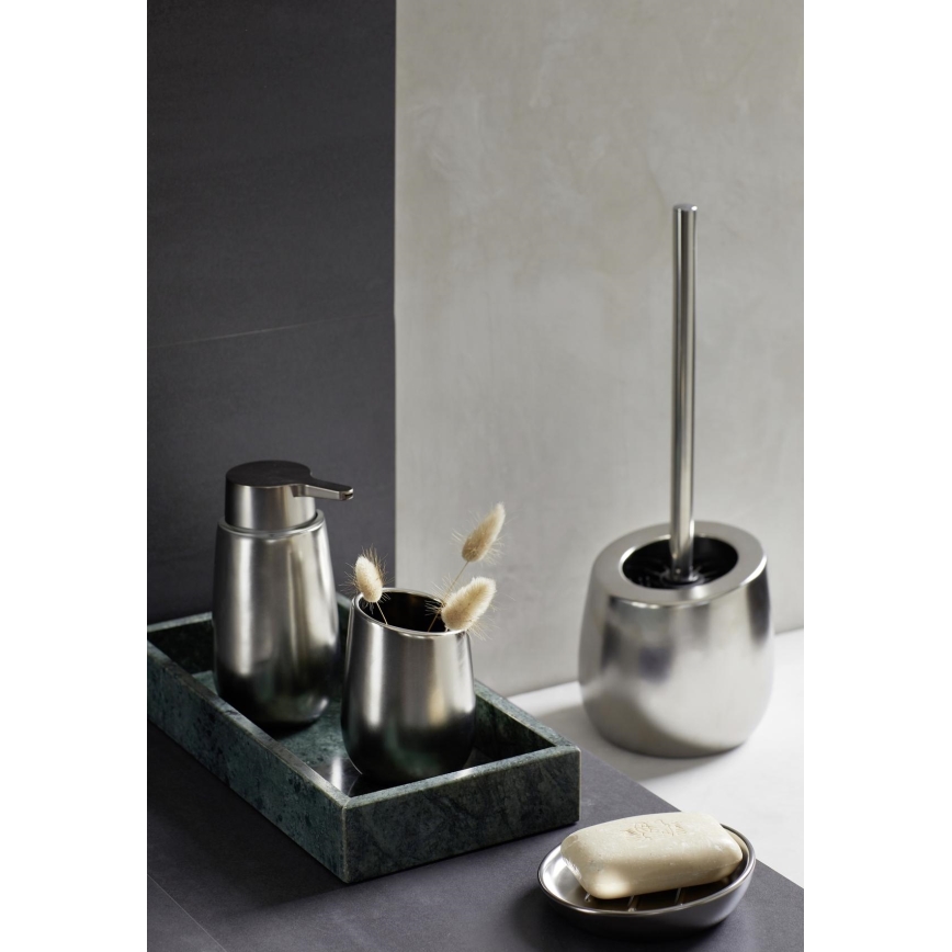 WENKO 24140100 - WC četka BADI 13,5x38 cm srebrna