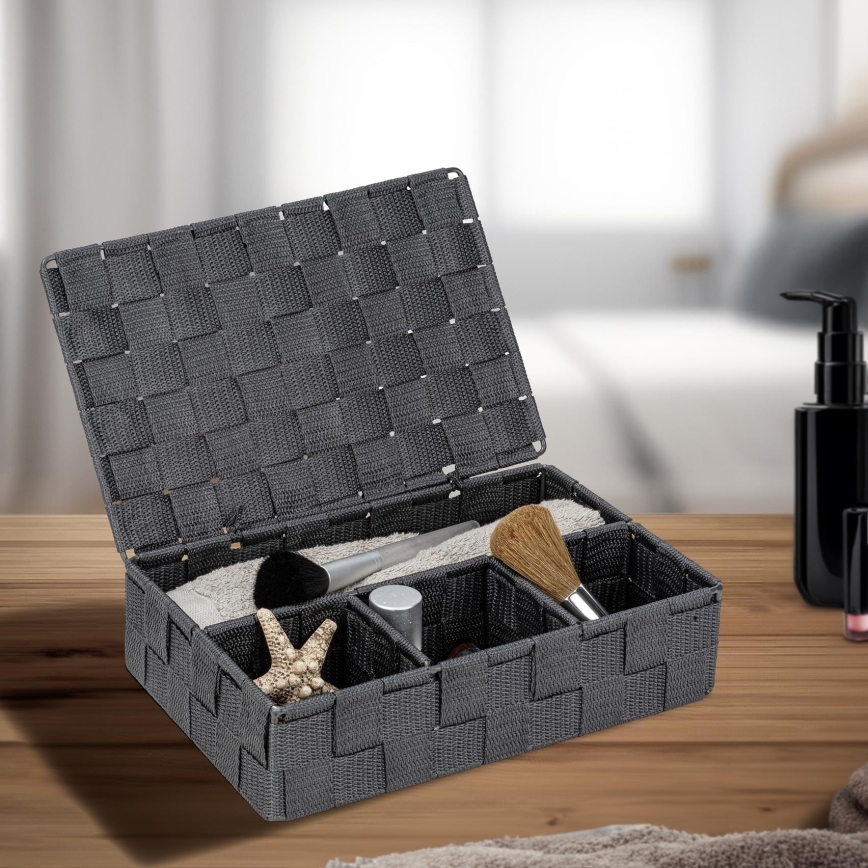 WENKO 24223100 - Korpa ADRIA 26x17 cm siva/antracit