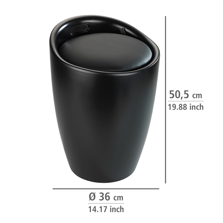 WENKO 24229100 - Stolica CANDY 36x50,5 cm crna