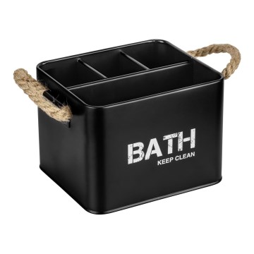 WENKO 24328100 - Kutija za odlaganje GARA 19x13 cm crna