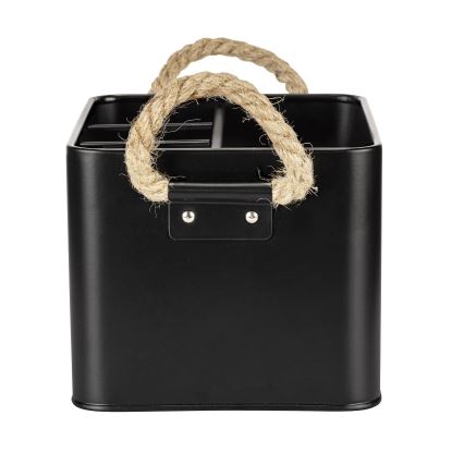 WENKO 24328100 - Kutija za odlaganje GARA 19x13 cm crna