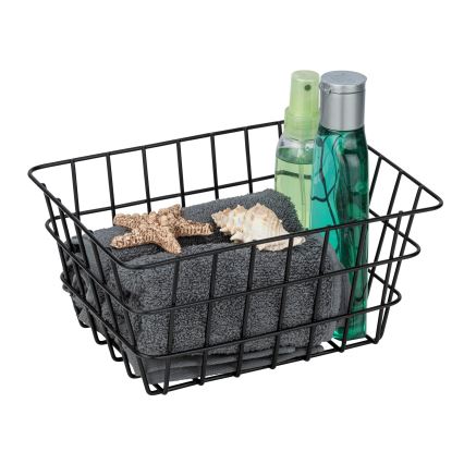 WENKO 24371100 - Korpa VIANA 18x25 cm crna