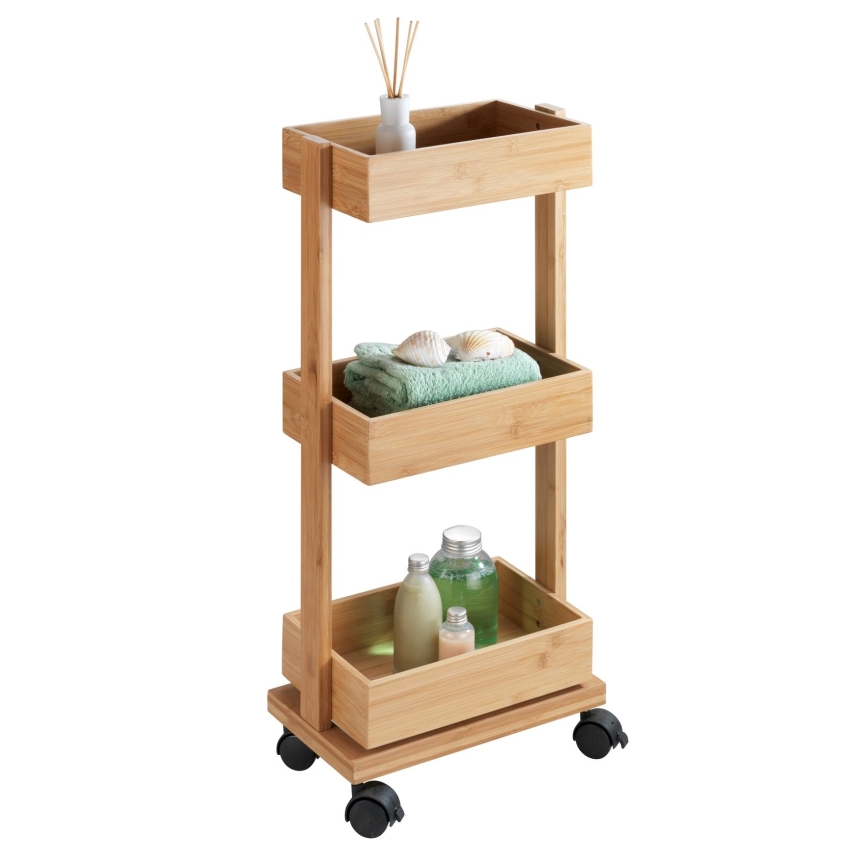 WENKO 24390100 - Regal TORTONA 18x71,5 cm braon/crna