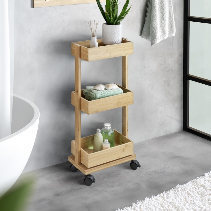 WENKO 24390100 - Regal TORTONA 18x71,5 cm braon/crna