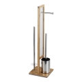 WENKO 24391100 - WC četka RIVALTA 18x70 cm braon/bela/crna