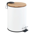 WENKO 24392100 - Koš TORTONA 17x23,5 cm bela/braon/crna