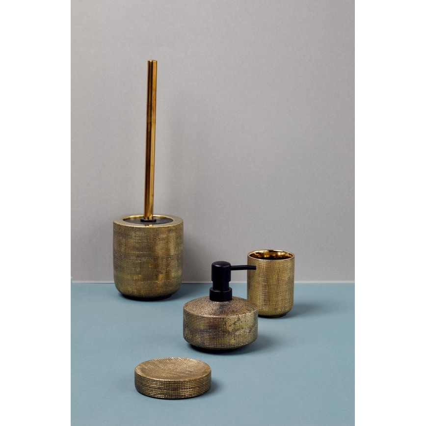 WENKO 24401100 - Dozator tečnog sapuna RIVARA 400 ml, zlatni