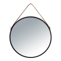 WENKO 24424100 - Ogledalo BORRONE 40x40 cm crno/srebrno