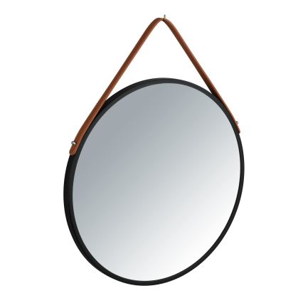 WENKO 24424100 - Ogledalo BORRONE 40x40 cm crno/srebrno