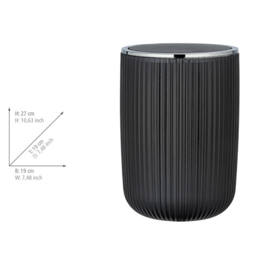 WENKO 24493100 - Kanta za otpatke AGROPOLI 19x27 cm siva