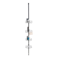 WENKO 24568100-Ugaona polica DOLCEDO 31x230 cm inox/crna