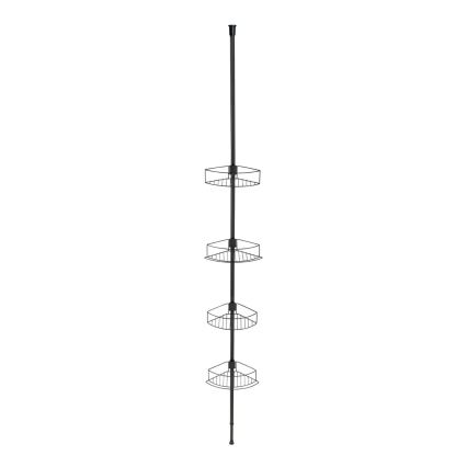 WENKO 24568100-Ugaona polica DOLCEDO 31x230 cm inox/crna