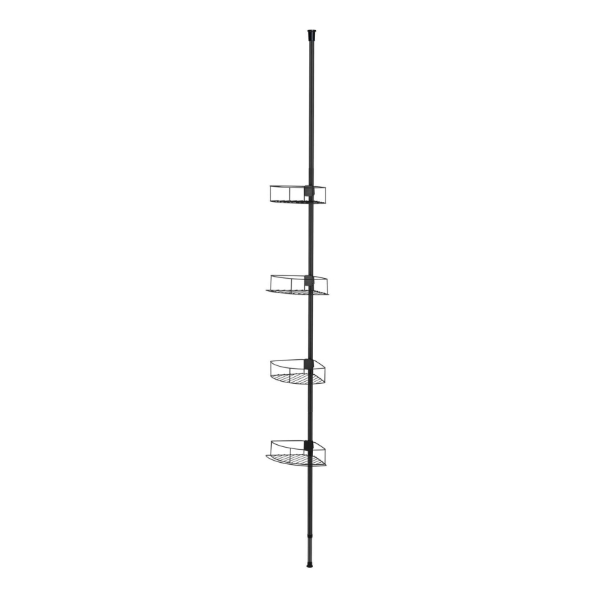 WENKO 24568100-Ugaona polica DOLCEDO 31x230 cm inox/crna