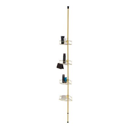 WENKO 24569100-Ugaona polica DOLCEDO 31x275 cm zlatna