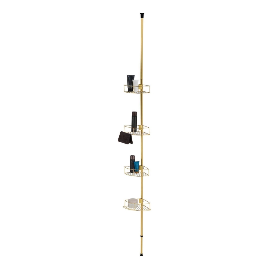 WENKO 24569100-Ugaona polica DOLCEDO 31x275 cm zlatna