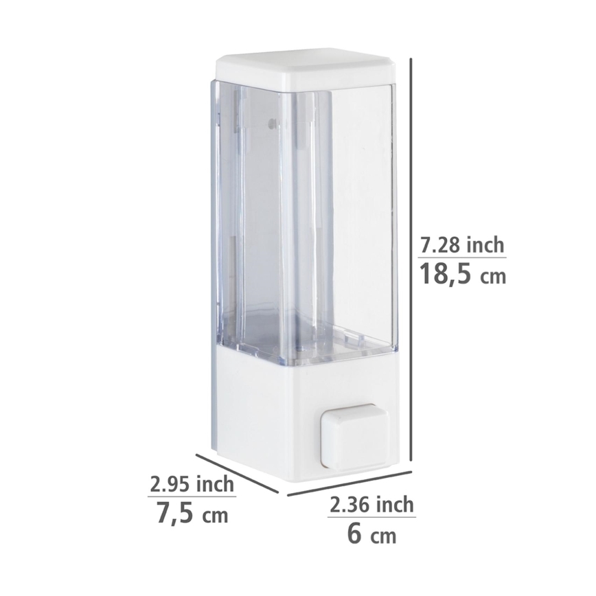 WENKO 24594100-Dozator tečnog sapuna ISTRES 320 ml bela/prozirna