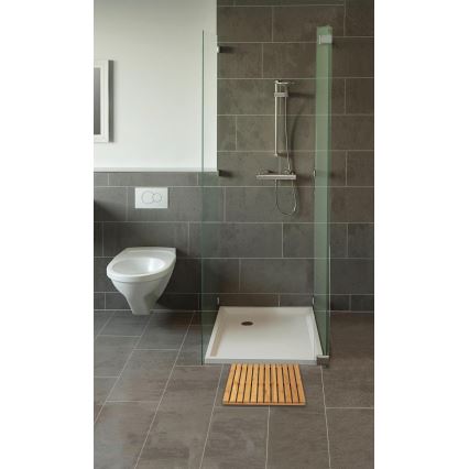 WENKO 24610100 - Otirač BAMBUSA 50x50 cm braon