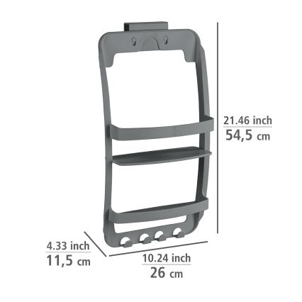 WENKO 24633100 - Polica UNIVERSAL 26x54,5 cm antracit