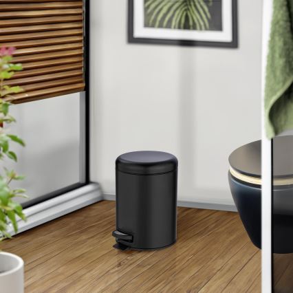 WENKO 24681100 - Kanta LEMAN 21x24 cm crna