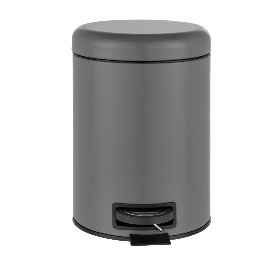 WENKO 24682100 - Koš LEMAN 21x24 cm siva/crna