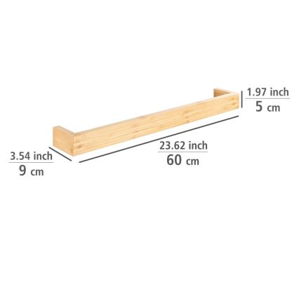 WENKO 24742100 - Držač peškira BAMBUSA 60x9 cm braon