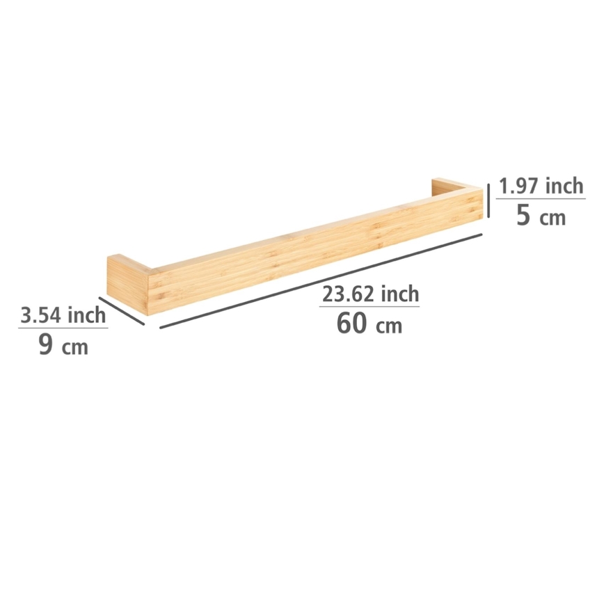 WENKO 24742100 - Držač peškira BAMBUSA 60x9 cm braon