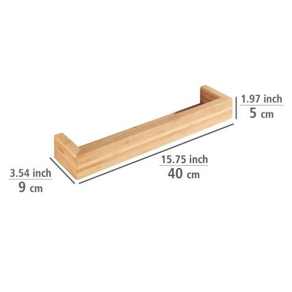 WENKO 24743100 - Stalak BAMBUSA 40x9 cm braon
