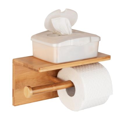 WENKO 24745100 - Držač toaletnog papira BAMBUSA 25x13 cm smeđa