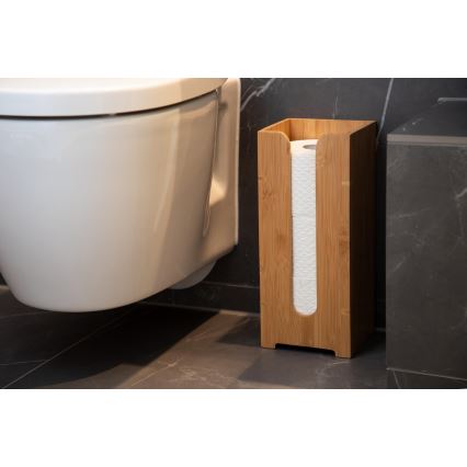 WENKO 24749100 - Držač toaletnog papira BAMBUSA 15x35,5 cm braon