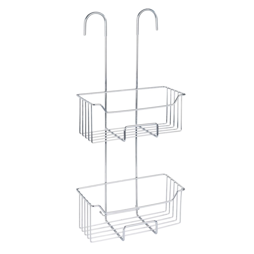 WENKO 24758100 - Polica za tuš MILO 25x55 cm srebrna/prozirna