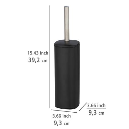 WENKO 24778100 - WC četka ALASSIO 9,3x39,2 cm nerđajući čelik/crna
