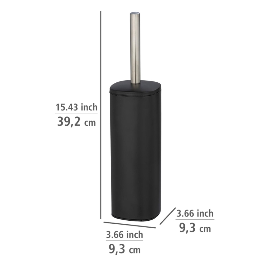 WENKO 24778100 - WC četka ALASSIO 9,3x39,2 cm nerđajući čelik/crna