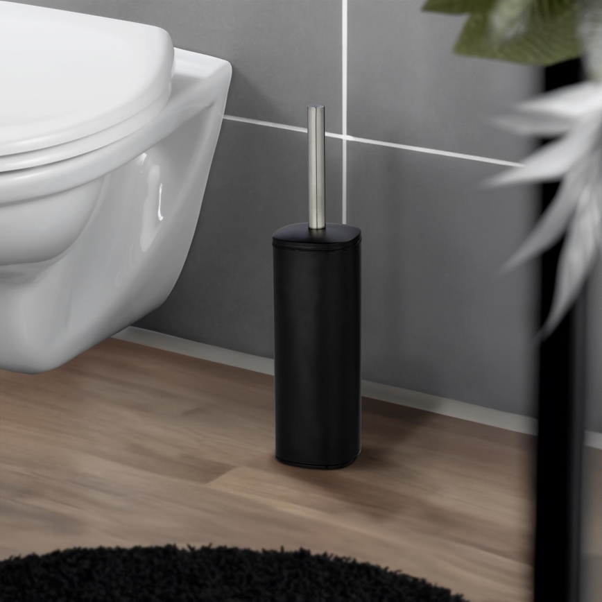 WENKO 24778100 - WC četka ALASSIO 9,3x39,2 cm nerđajući čelik/crna