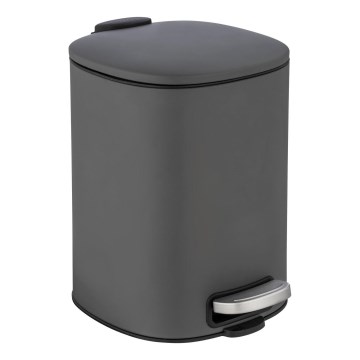 WENKO 24780100 - Koš ALASSIO 20,5x27 cm siva/crna