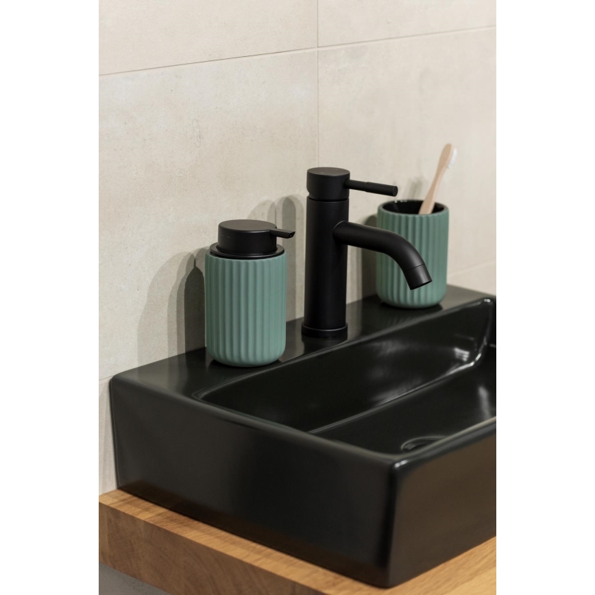 WENKO 24807100 - Dozator tečnog sapuna BELLUNO 8x13,5 cm zelena/crna