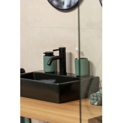 WENKO 24807100 - Dozator tečnog sapuna BELLUNO 8x13,5 cm zelena/crna