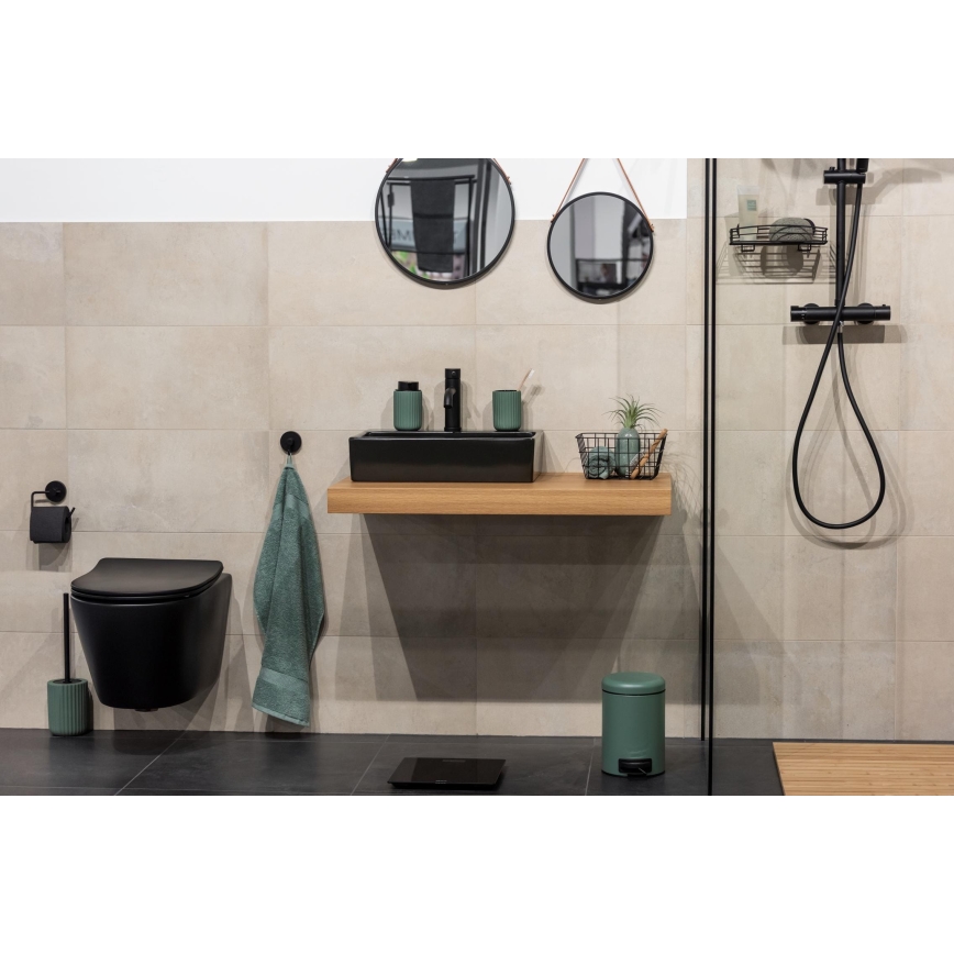 WENKO 24807100 - Dozator tečnog sapuna BELLUNO 8x13,5 cm zelena/crna