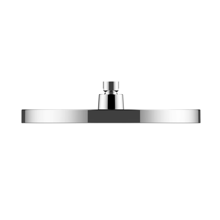 WENKO 24910100 - Tuš glava SOFTWATER 26x26 cm sjajni hrom/crna