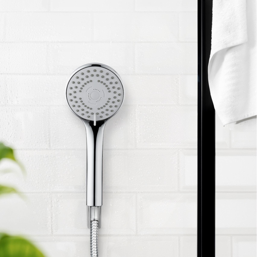 WENKO 24918100 - Tuš glava BASIC LINE 9,5x9,5 cm sjajni hrom/srebrna