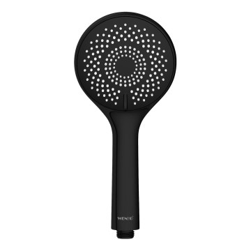 WENKO 24924100 - Tuš glava WATERSAVING SYSTEM 11x11 cm crna