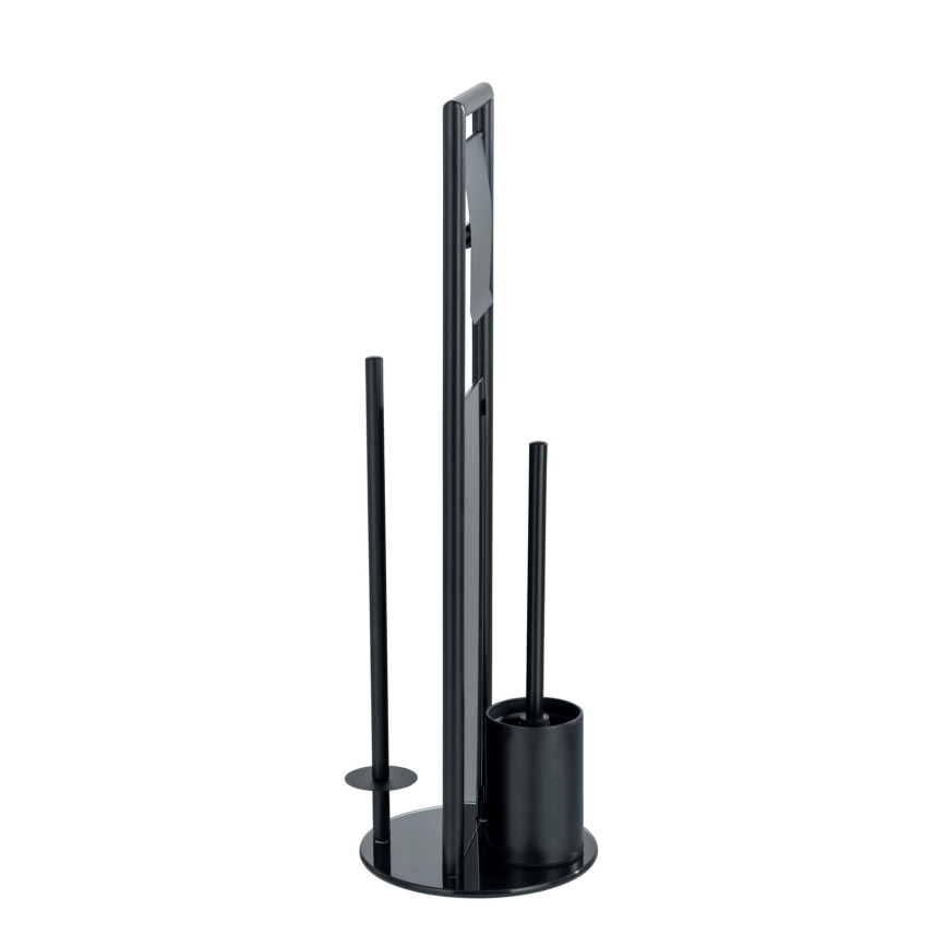 WENKO 24982800 - set za WC RAVINA 20x70 cm nerđajući čelik/crna