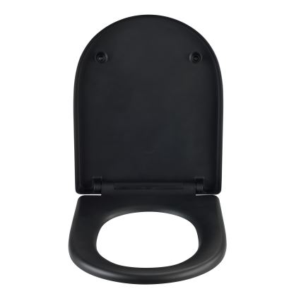 WENKO 24989100 - WC sedište EXCLUSIVE 36,5x45 cm crno/srebrno