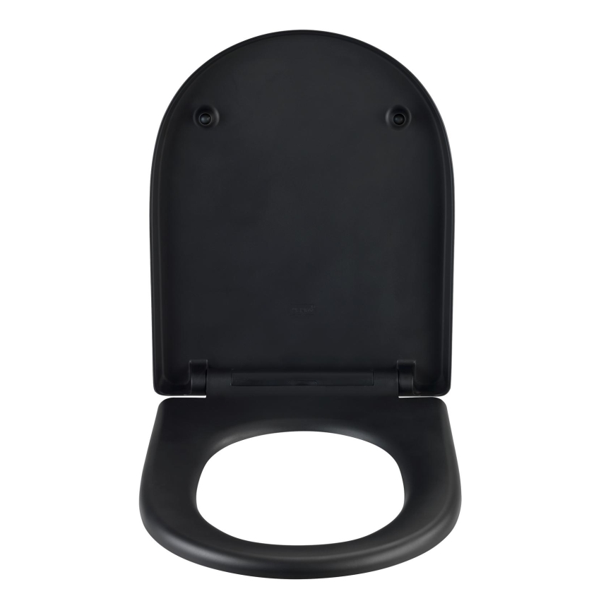 WENKO 24989100 - WC sedište EXCLUSIVE 36,5x45 cm crno/srebrno